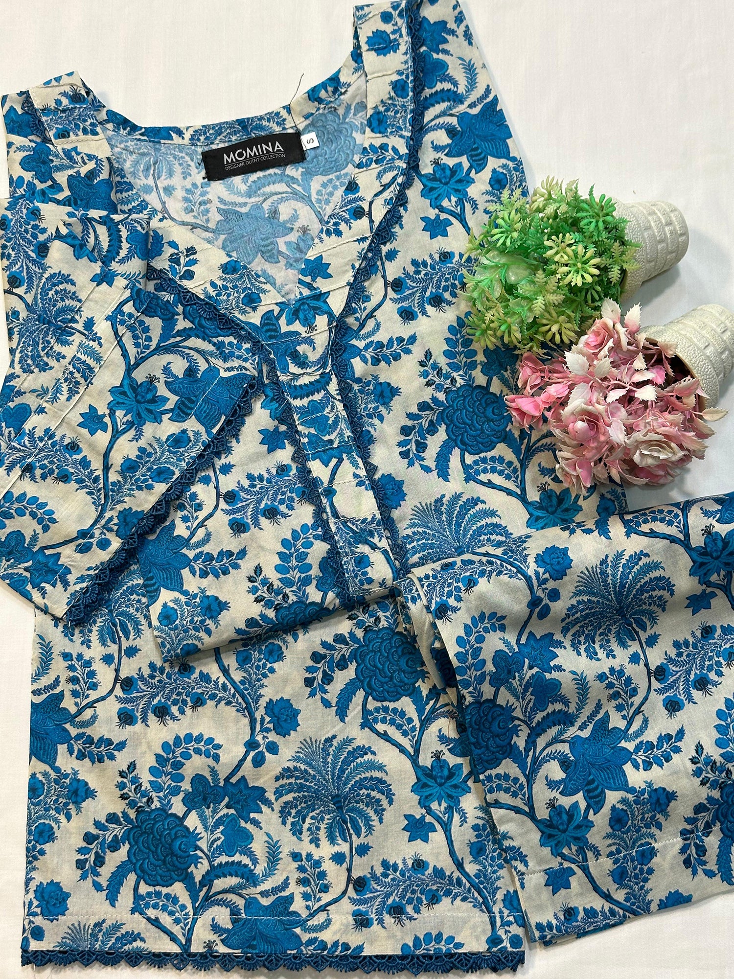 Zinc Casual Printed Lawn 2-Piece Suit