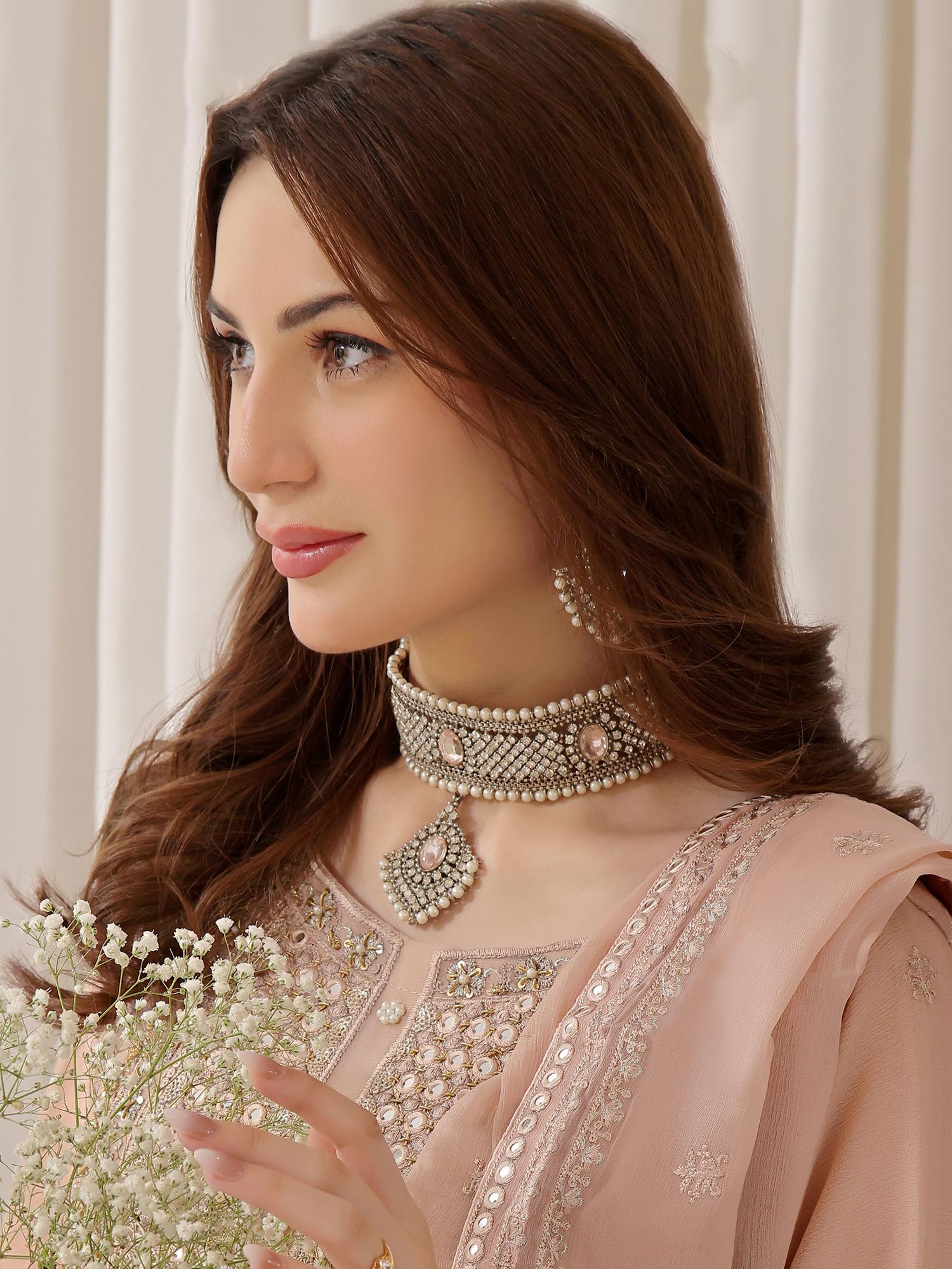 Wardah Uzair "Baag-e-Bahar" Luxury Embroidered Chiffon Suit - Zehra
