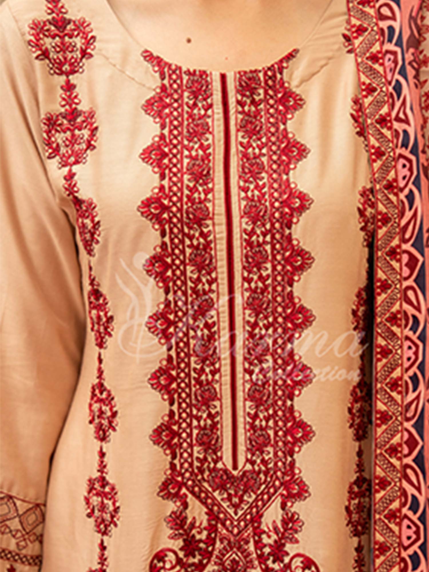 Karma Collection "Aangan" Winter Embroidered Suit (KC1400)
