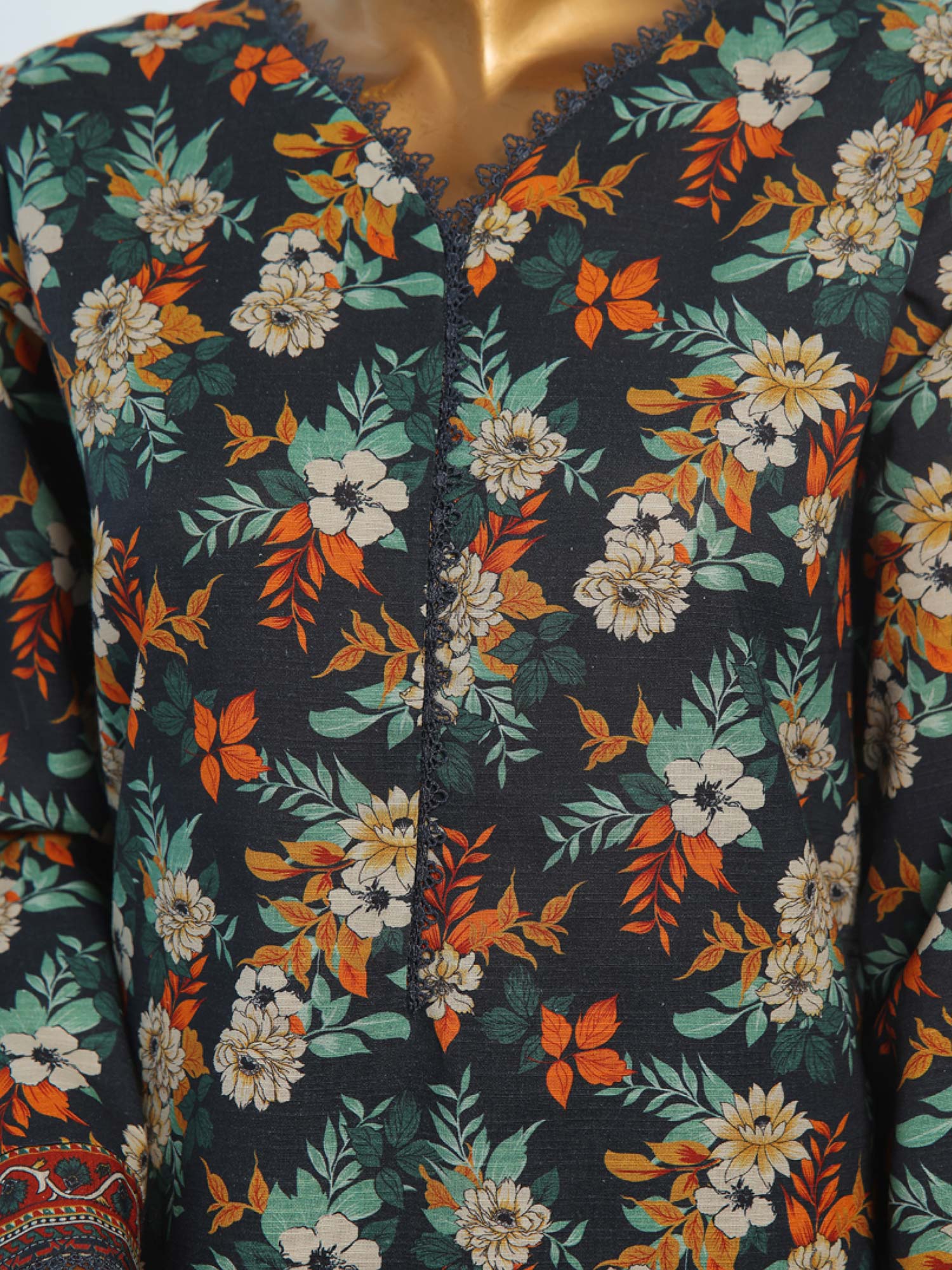 Bin Saeed Winter Khaddar 3-Piece Suit - Teal